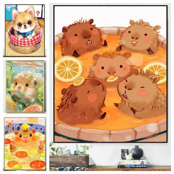 💛台灣現貨💛盒裝💛 新款5D鑽石畫 DIY鑽石貼畫 滿鑽 黏鑽畫 大幅 水鑽 手工點鑽畫 新年鑽貼 立體貼鑽畫 手作