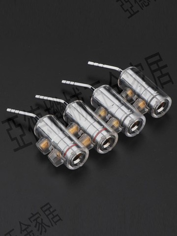 Preffair 鍍金鍍銠香蕉插頭免焊2mm香蕉針插音箱功放喇叭針型插頭【亞德機械五金家居】