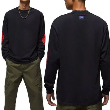 Nike AS J Rare Air Wsh 85 LS CREW 男款 黑色 厚實 水洗 長袖 IB3135-010