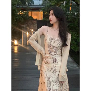 莫代爾外套冰絲防曬開衫女薄款針織披肩夏配吊帶連衣裙子外搭罩衫