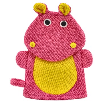 JAR嚴選 兒童動物搓澡手套 - 小河馬 1雙