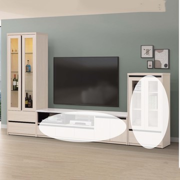 MUNA家居   麥卡羅白榆木2.2尺展示櫃/721    66.6X40.5X195.5cm