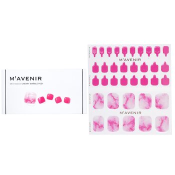 Mavenir Mavenir 指甲貼 (粉色) - # Cherry Marble Pedi 36pcs-美容工具