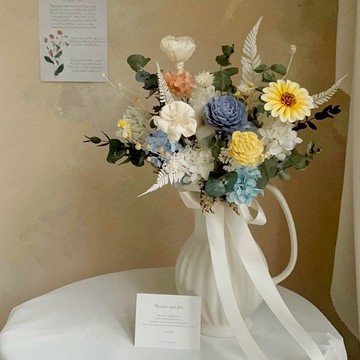 【遇見恆久】清新溫柔感乾燥花捧花