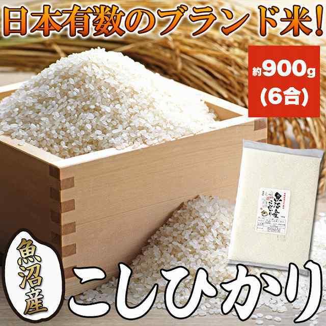 ブランド米「魚沼産」こしひかり(900g 6合) お米 白米 ブランド米 こしひかり コシヒカリ 新潟 魚沼産 900g 6合 ポイント消化 送料無料