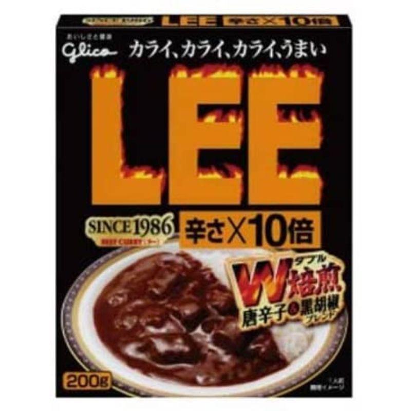 グリコ ビーフカレーLEE 辛さ×10倍 200g×10食