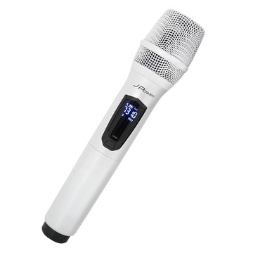 JPOWER 震天雷UHF-888無線麥克風 - 單機型 (珍珠白)