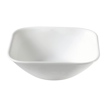 【美國康寧 CORELLE】純白系列 10oz方型小碗