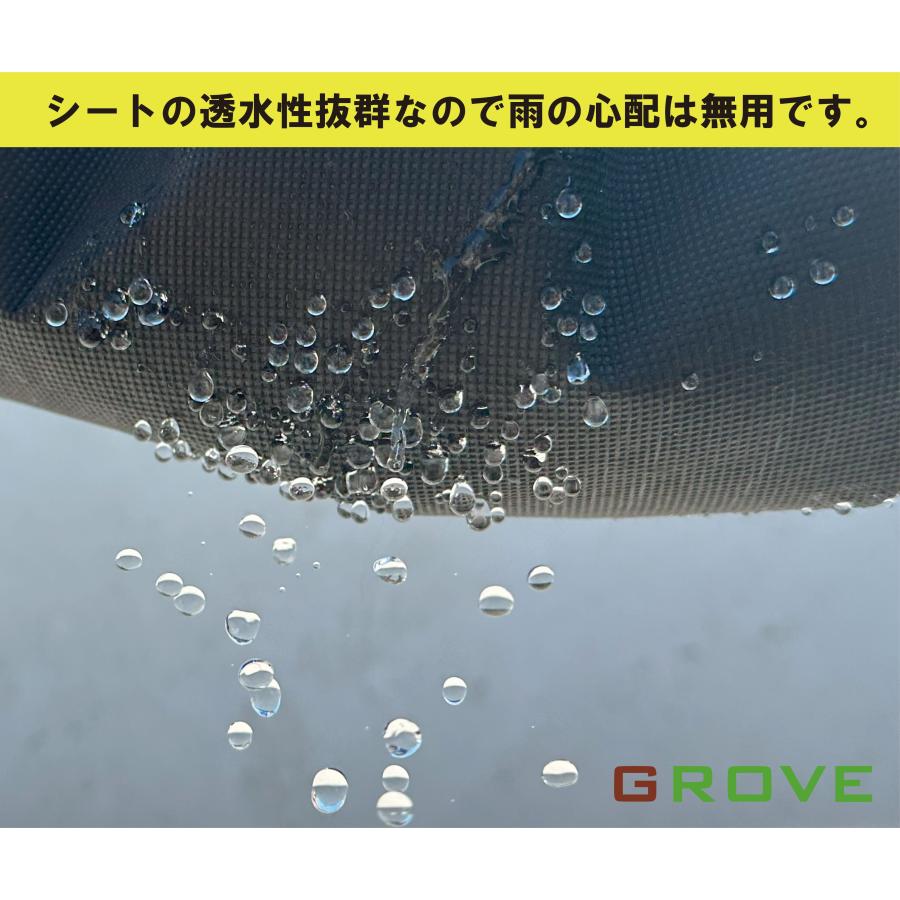 GROVE 防草シート 1m x 50m 高耐久性不織布 厚手タイプ ブラック色 固定ピン100本付属 高透水性 紫外線劣化防止 厚手タイプ