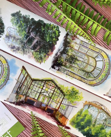 青蝕紀元 終末建築 廃墟世界 PET 和紙膠帶 巨畫幅