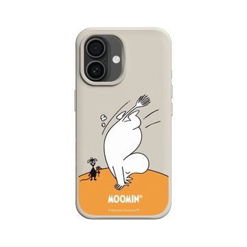 iPhone 16 SolidX 貝殼灰 - Moomin - 倒立看世界