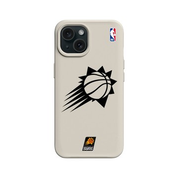 iPhone 15 SolidX 貝殼灰 - NBA - B&W-鳳凰城太陽 Phoenix Suns B&W