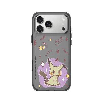iPhone 17 Pro Max Clear (相機按鈕) 酷墨灰 - 寶可夢 Pokemon - 暖色系列-謎擬Q