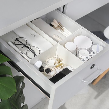 宿舍自由組合抽屜分隔板 襪子內衣分類整理隔斷 分格收納儲物格子