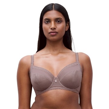 【Chantelle】Romance_四片裁網紗無襯內衣_D-F(19XM0_0PK星塵灰)