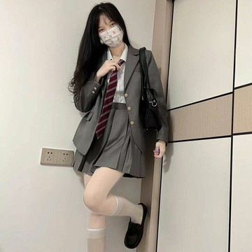 2022JK制服西式學姐西服上衣學院風套裝裙全套學生西裝開學裝女春