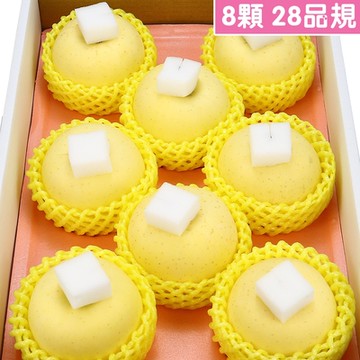 愛蜜果 日本青森金星牛奶蘋果8顆禮盒(約2.8公斤/盒)