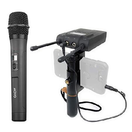 Movo Universal PRO 330FT Wireless Smartphone Microphone for Video Recording with Phone Rig for Interviews, Podcasting and ENG, 96 System Channels Comp