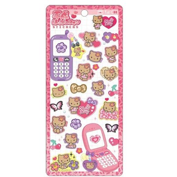 小禮堂 Sanrio 三麗鷗 Hello Kitty 造型貼紙組 (曬黑制服款)
