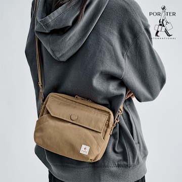 PORTER INTERNATIONAL - 精粹休閒LAPSE斜背包 - 駝棕