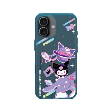 iPhone 17 Clear (相機按鈕) 夜幕藍 - 三麗鷗-酷洛米 Kuromi - 翱翔宇宙