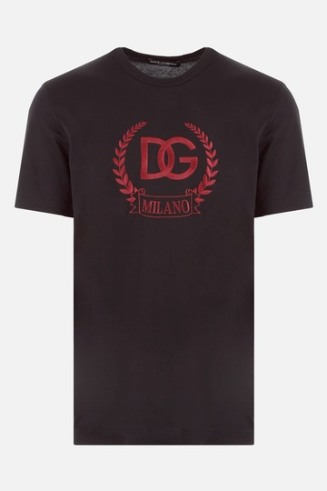 DOLCE & GABBANA cotton t-shirt with DG Coin logo embroidery Man