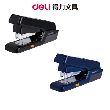 【Deli得力】省力進退釘書機/25張/適用針(24/6)~(26/6)/E0476｜文件裝訂 紙張固定 辦公 合約整理