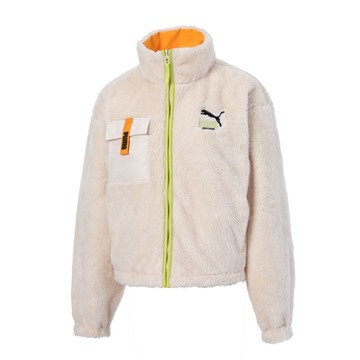 【PUMA官方旗艦】流行系列WN Fashion雙面穿毛絨立領外套 女性 53885665