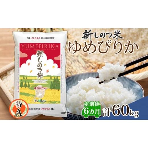 ふるさと納税 北海道 新篠津村 北海道 定期便 6ヵ月 連続 全6回 R5年産 北海道産 ゆめぴりか 10kg 精米 米 白米 ごはん お米 新米 特A 獲得 ライス 北海道米 …