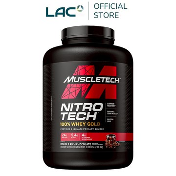 【LAC利維喜】Muscletech 耐如鐵金牌乳清蛋白5磅-雙倍巧克力口味(乳清/BCAA/麩醯胺酸)