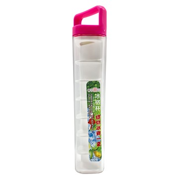 收納王妃 零下三度可攜式製冰器/冰棒杯/冰格杯 200g  5 x 5 x 24.5cm  玫瑰紅  1個