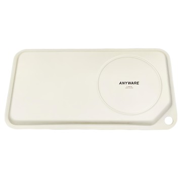 ANYWARE 輕鋁餐盤 日本製 晨霧白  25 x 13.3 x 10cm  1個