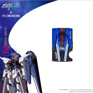 【機動戰士鋼彈SEED】ZGMF-X10A 自由鋼彈  卡夾錢包#藍 FXG247-21