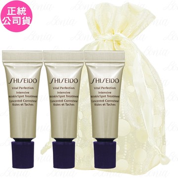 【即期品】SHISEIDO 資生堂 激抗痕 亮采緊緻抗皺精華乳精巧版(2ml)*3旅行袋組(公司貨)