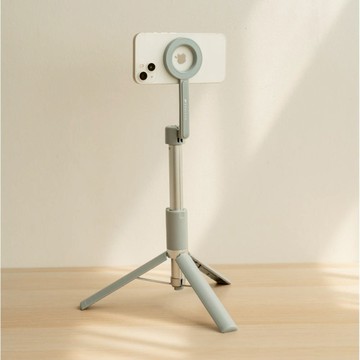 【限時下殺】三腳自拍棒 3.0 磁吸版｜升級N52 強力磁吸 一吸即拍 三腳自拍棒 3.0 磁吸版-暖霧奶茶