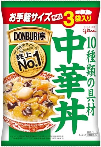 グリコ DONBURI亭 中華丼 3食パック4個