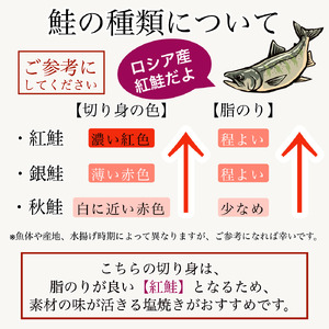 天然紅鮭の切り身(甘塩)　10切 020024