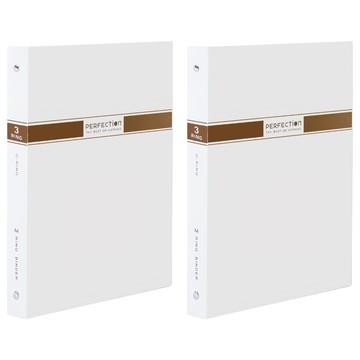 DaTaBanK 三田文具 A4 無瑕3孔夾資料夾 648-70  白色  2本