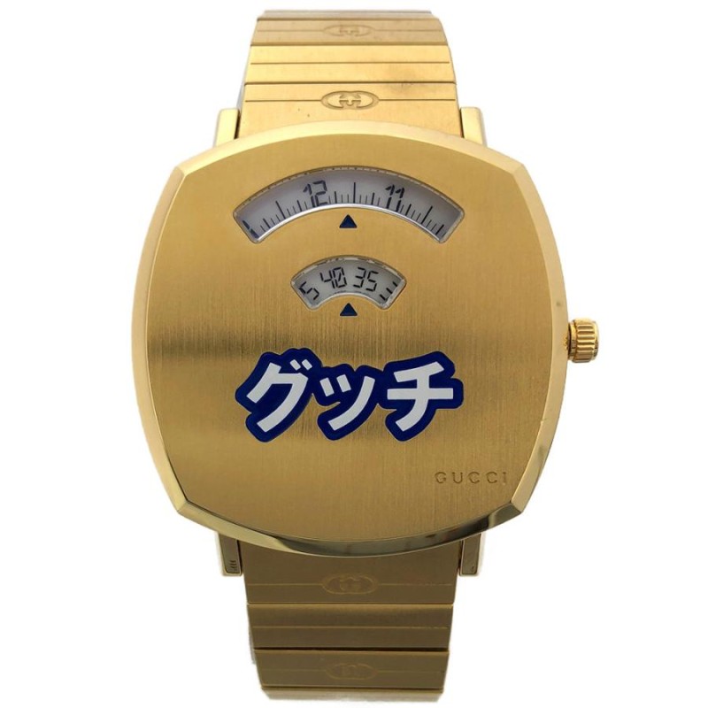 グッチ グリップ ウォッチ 38mm 日本限定 157.3 YA157428 電池交換済