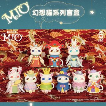 摩達客-MIO幻想貓系列 驚鴻貓 盒玩 盲盒 盲抽 公仔 玩偶 手辦模型-隨機單盒入