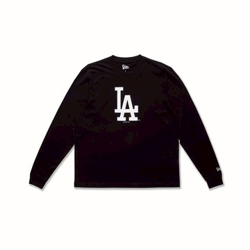 NEW ERA 男女 長袖上衣 ESSENTIAL 洛杉磯道奇 黑 NE13334785