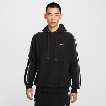 NIKE 長袖上衣 男 帽T 重磅 刷毛 AS LJ M NK TF SI PO HOODIE 黑 HV3404-010