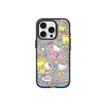 RHINOSHIELD iPhone 15/Plus/Pro/Max Clear 抗黃化透明防摔手機殼｜Hello Kitty-樂遊動物園