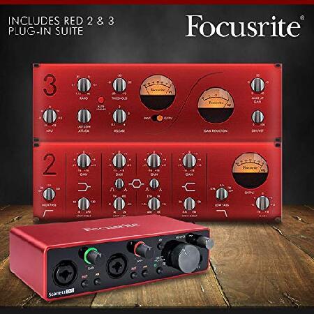 Focusrite Scarlett 2i2 2-in 2-Out Studio Package (3rd Gen) w  CM25 MkIII Condenser Microphone, HP60 MkIII Professional Headphones   Xpix Pop Screen Fi