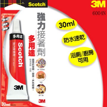 3M 6004N 多用途 強力接著劑 30ml【APP滿額下單4%點數(單一帳號最高1500點)】5/31止