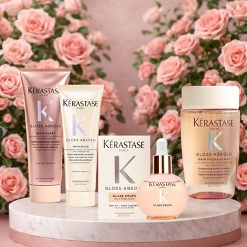 【KERASTASE】 卡詩 釉光香頌玫瑰全系列-髮浴80ml/護髮乳75ml/250ml/護髮油45ml-任選【平輸版】