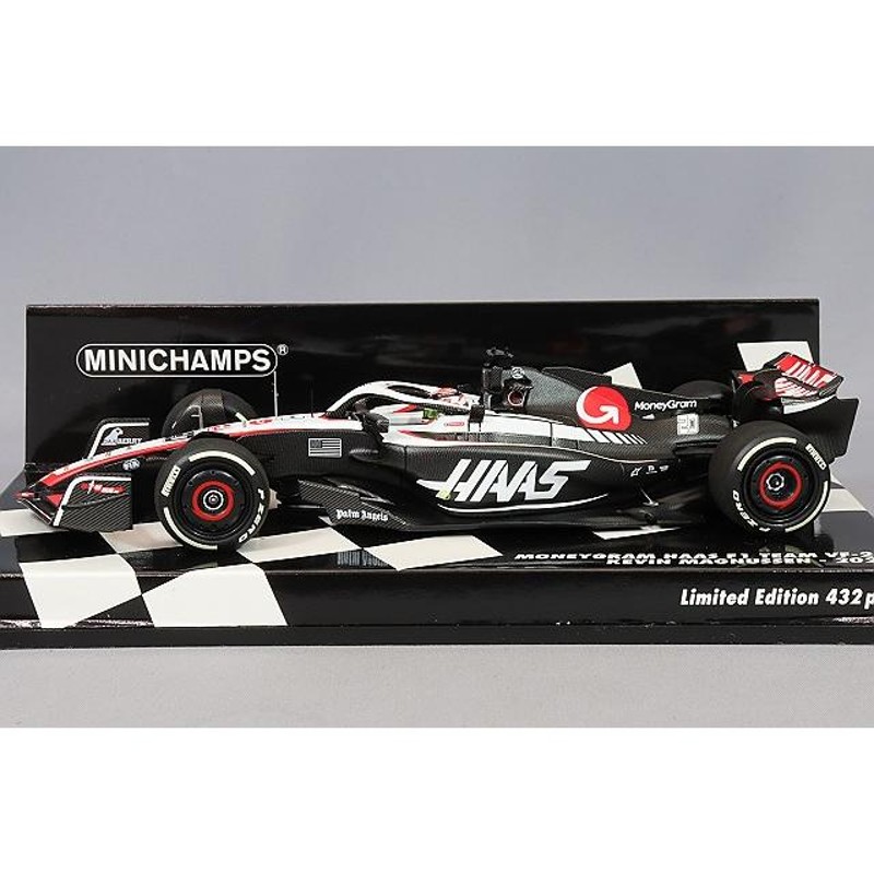 ミニカー/完成品 ミニチャンプス 1/43 マネーグラム ハース F1チーム 