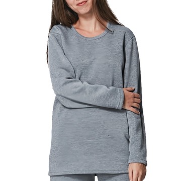 MI MI LEO 保暖刷毛居家上衣  M  淺灰