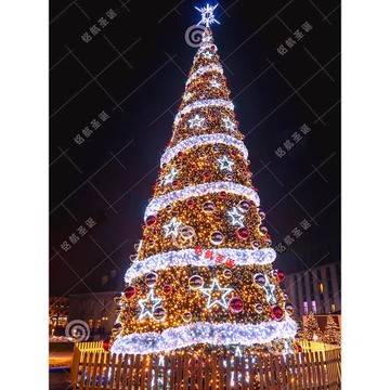 大型框架圣誕樹4/6/8/10/12/15米戶外室外燈光樹商場酒店場景裝飾