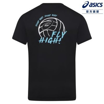 ASICS 亞瑟士 短袖上衣 男女中性款 亞洲版 排球上衣 2053A315-001